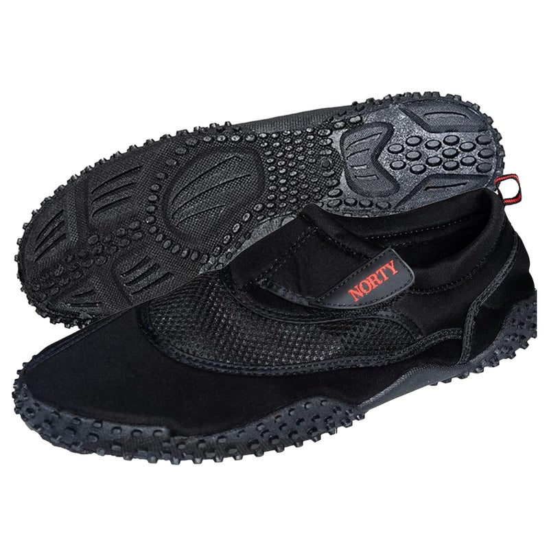 NORTY Men's Water Shoes Size 15, Quick-Dry Aqua Socks for Beach, Kayaking & Pool, Swimming Shoes Non-Slip Grip & Comfortable Fit, Black - Image 1